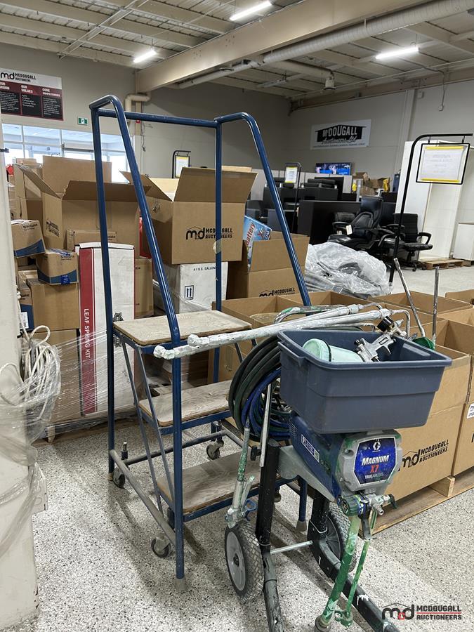 Graco Magnum Paint Sprayer & Bent Rolling Ladder