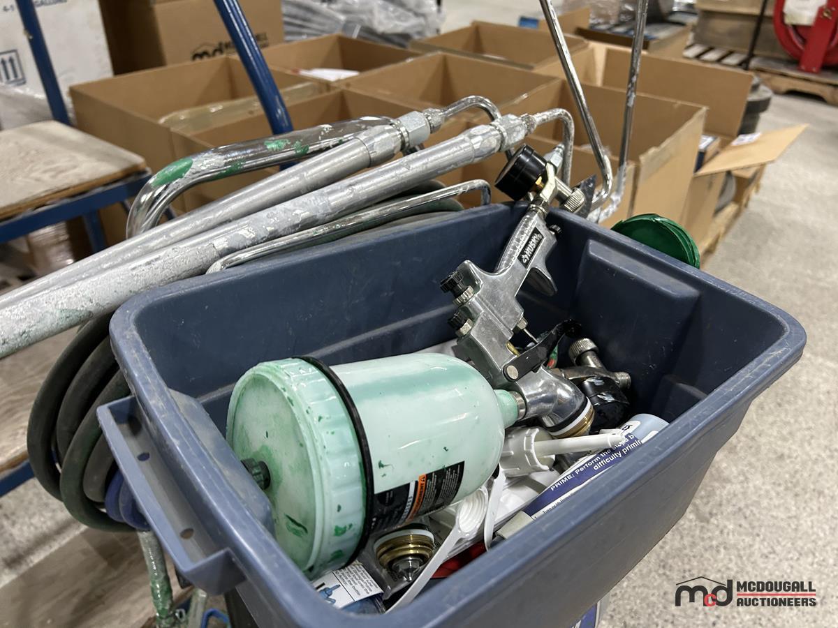 Graco Magnum Paint Sprayer & Bent Rolling Ladder