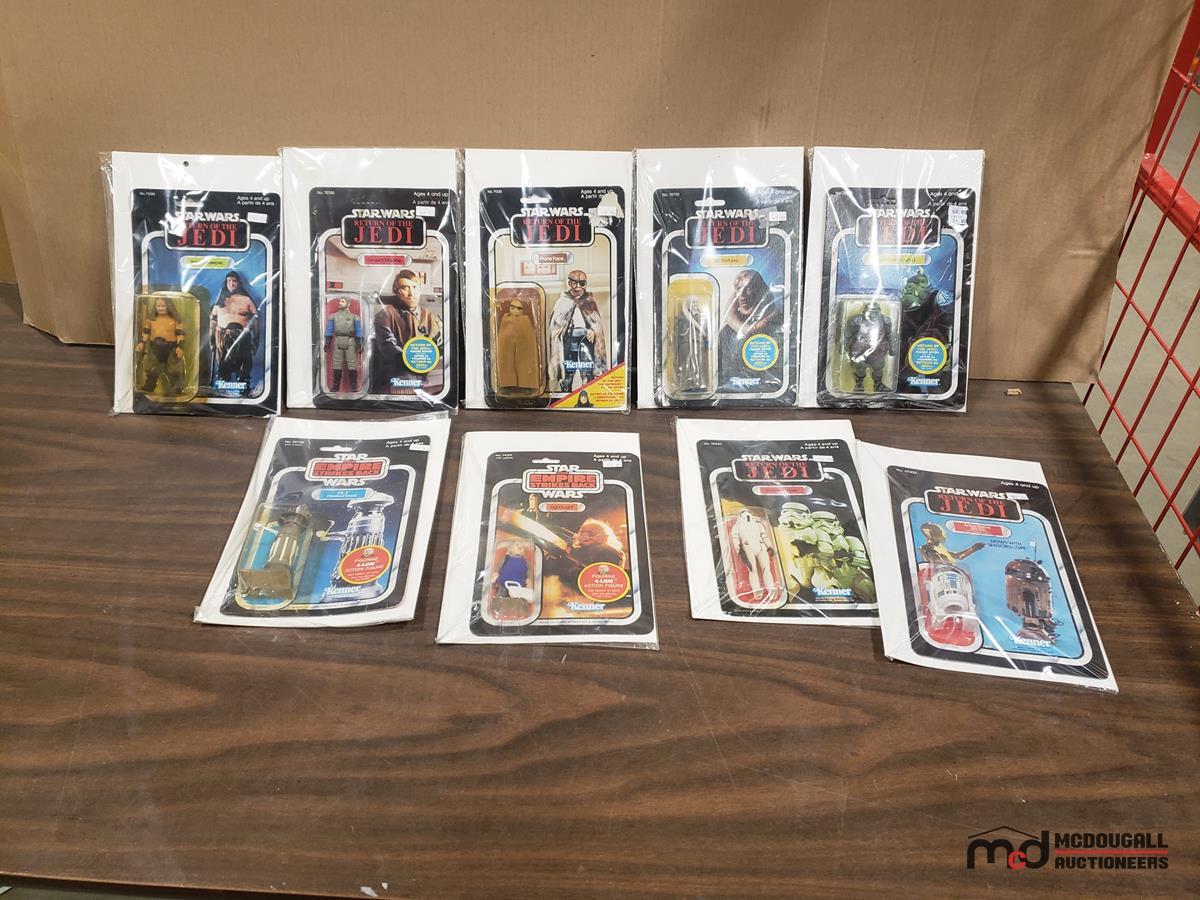 Box w/ Star Wars ROTJ & Empire Misc. Action Figures