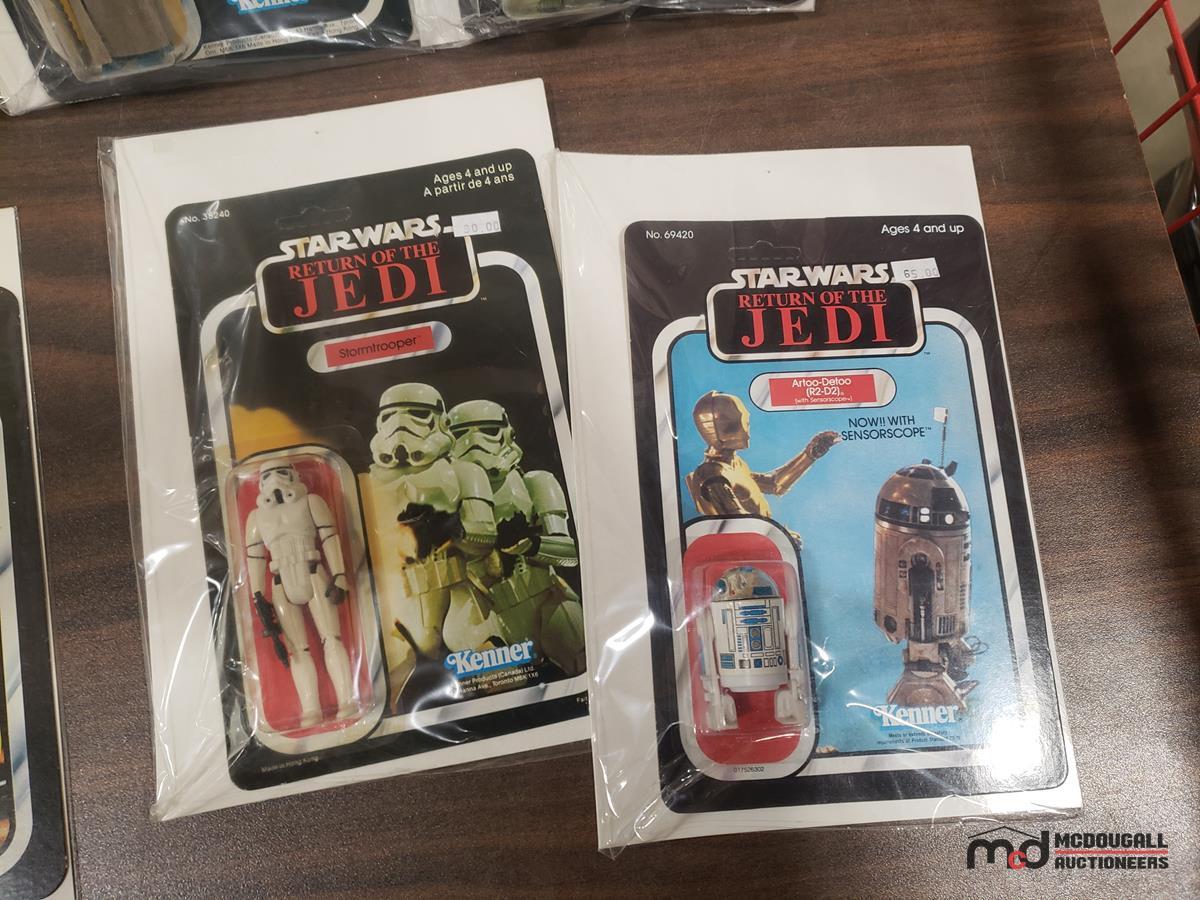 Box w/ Star Wars ROTJ & Empire Misc. Action Figures