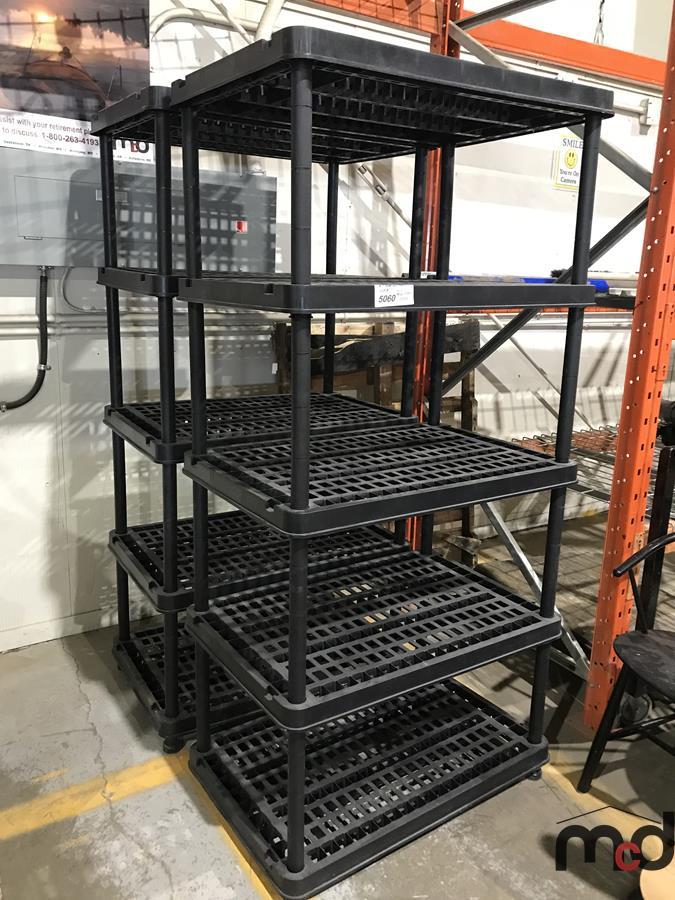 (2) Plastic Shelves