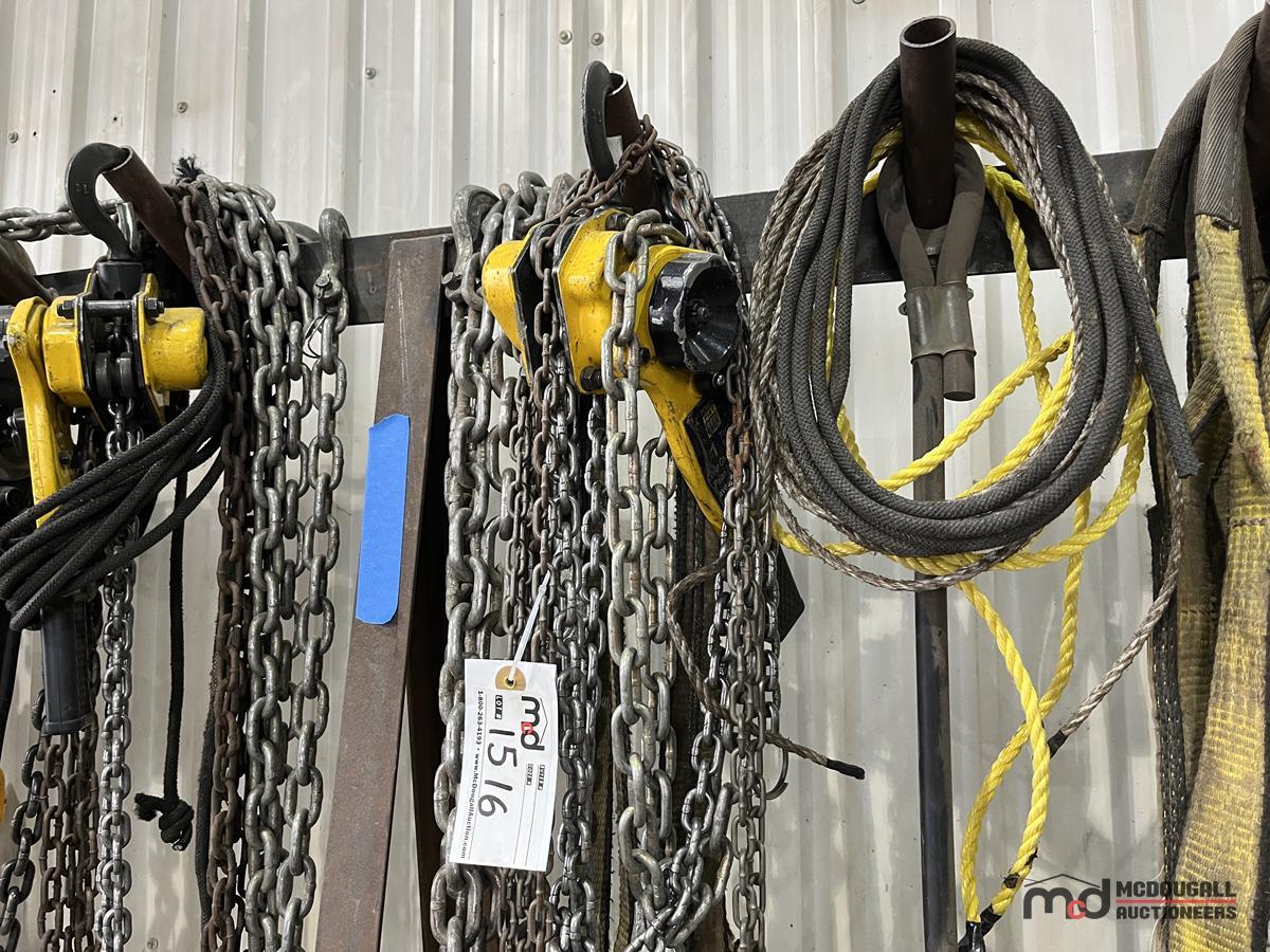 Custom Rack Filled w/ Chains, Shackles, Slings & More