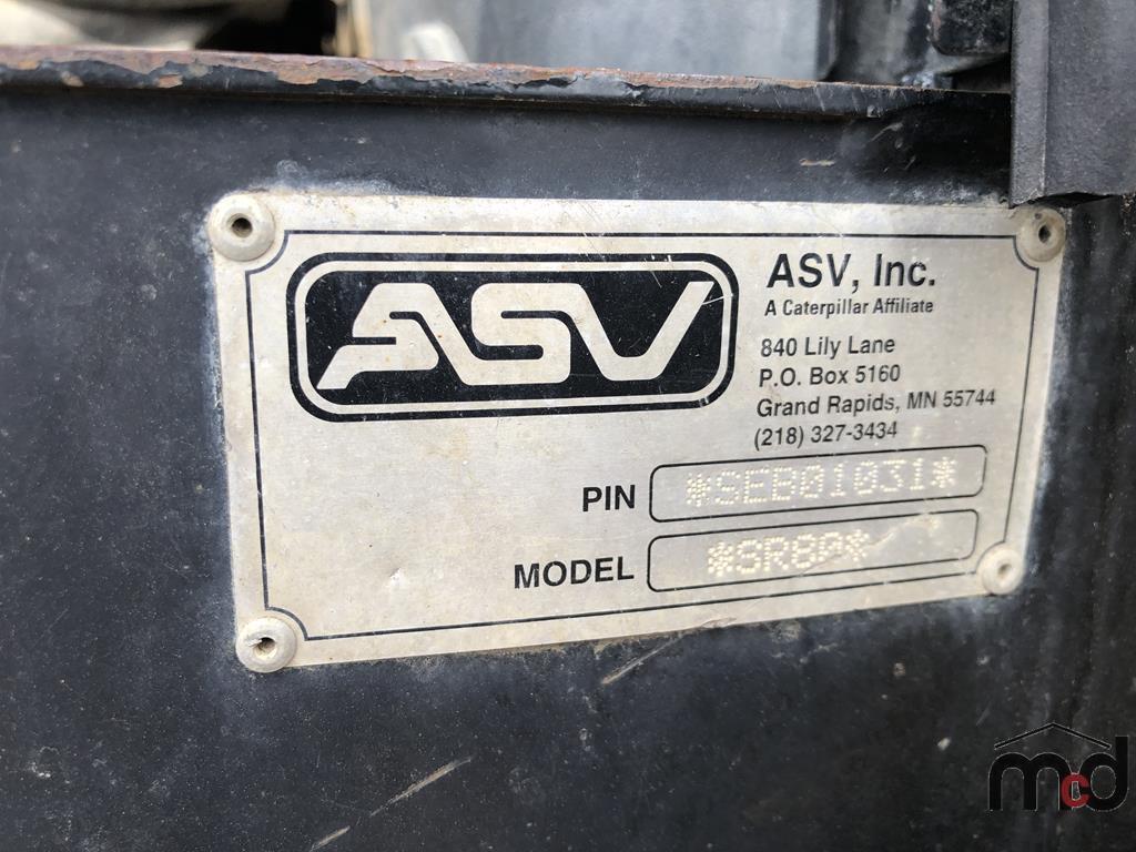 INSURANCE SALVAGE: 2009 ASV Posi - Track Turbo SR-80 Skid Steer w/ 8 ...