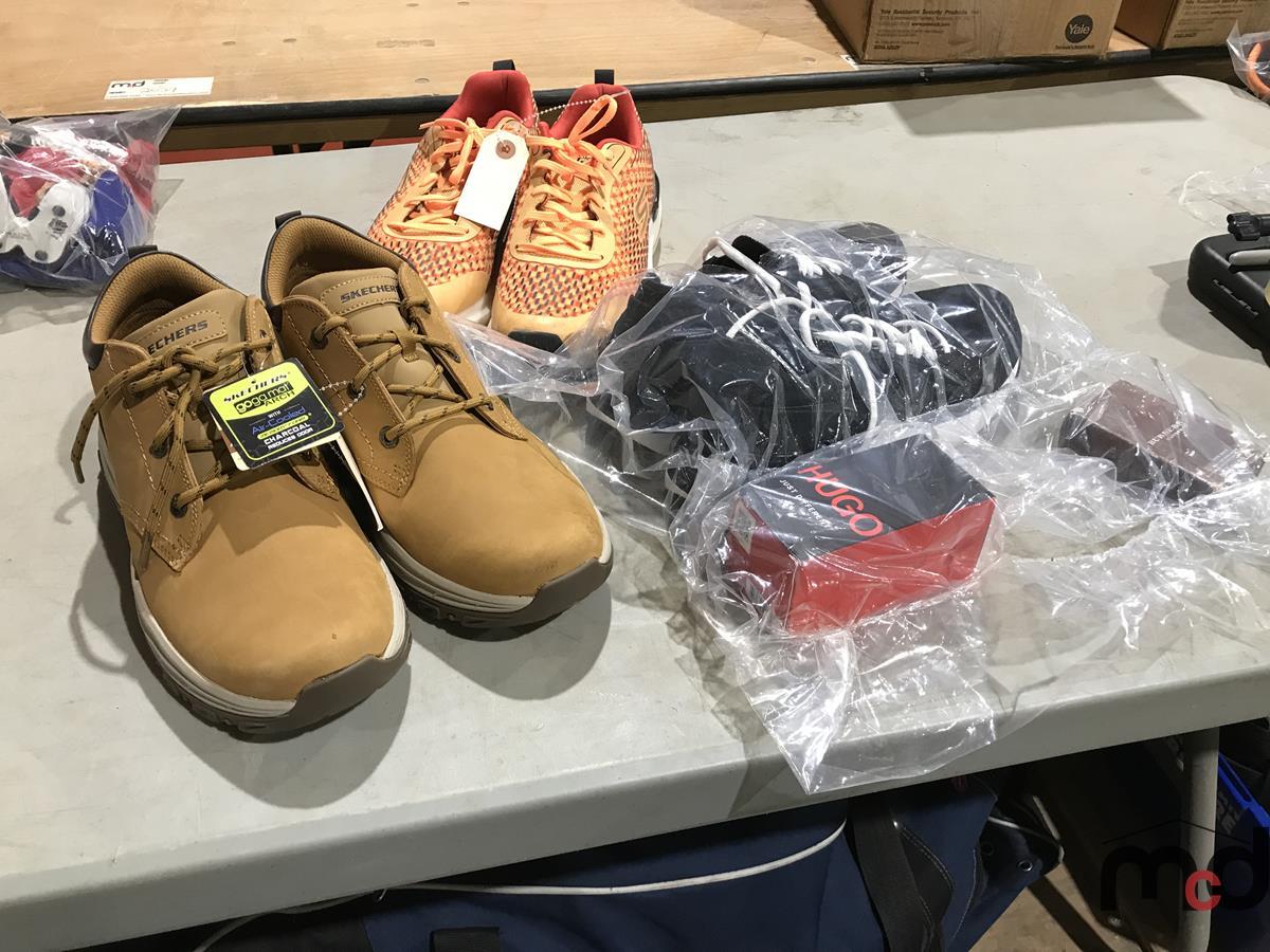 Assorted Shoes (2) Size 10 and (1) Size 10.5 and Colognes