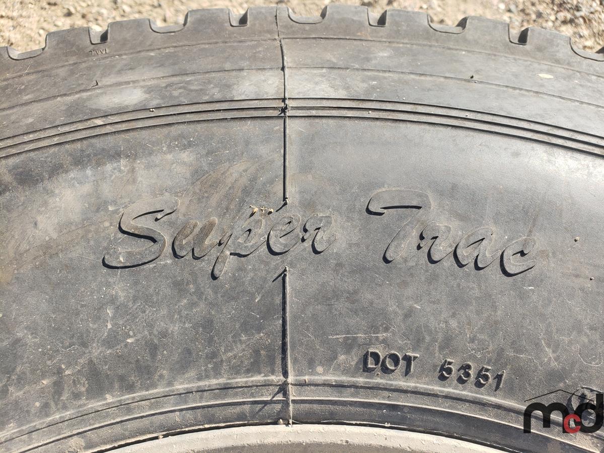 (2) 11R22.5 Sailrun Super Trac S758 Tires w/ Rims
