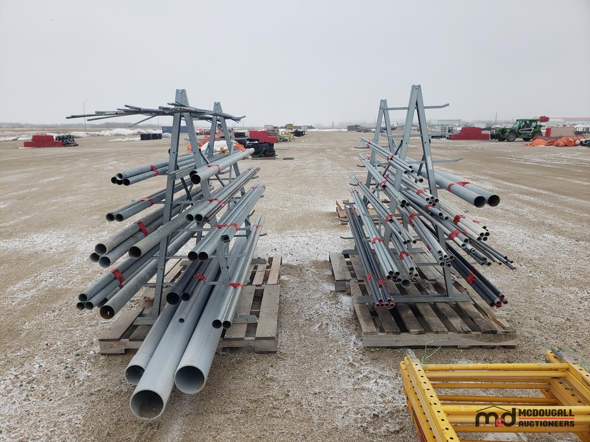 (2) Racks w/ Conduit Pipes