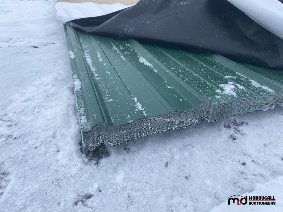 Melchers Green 29-Gauge Tuff Rib Sheet Metal Siding 22'