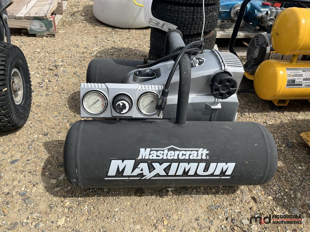 Mastercraft Maximum Air Compressor & (4) Small Wheels