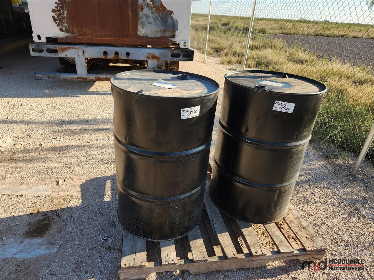 (2) Titan Fleet CJ-4 10W-30 Engine Oil Barrels