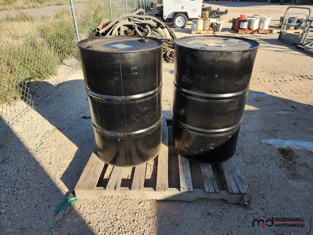 (2) Titan Fleet CJ-4 10W-30 Engine Oil Barrels