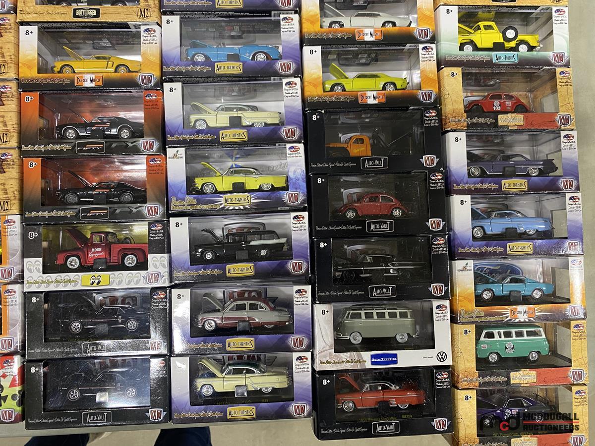 Box w/ Various Small Model Cars