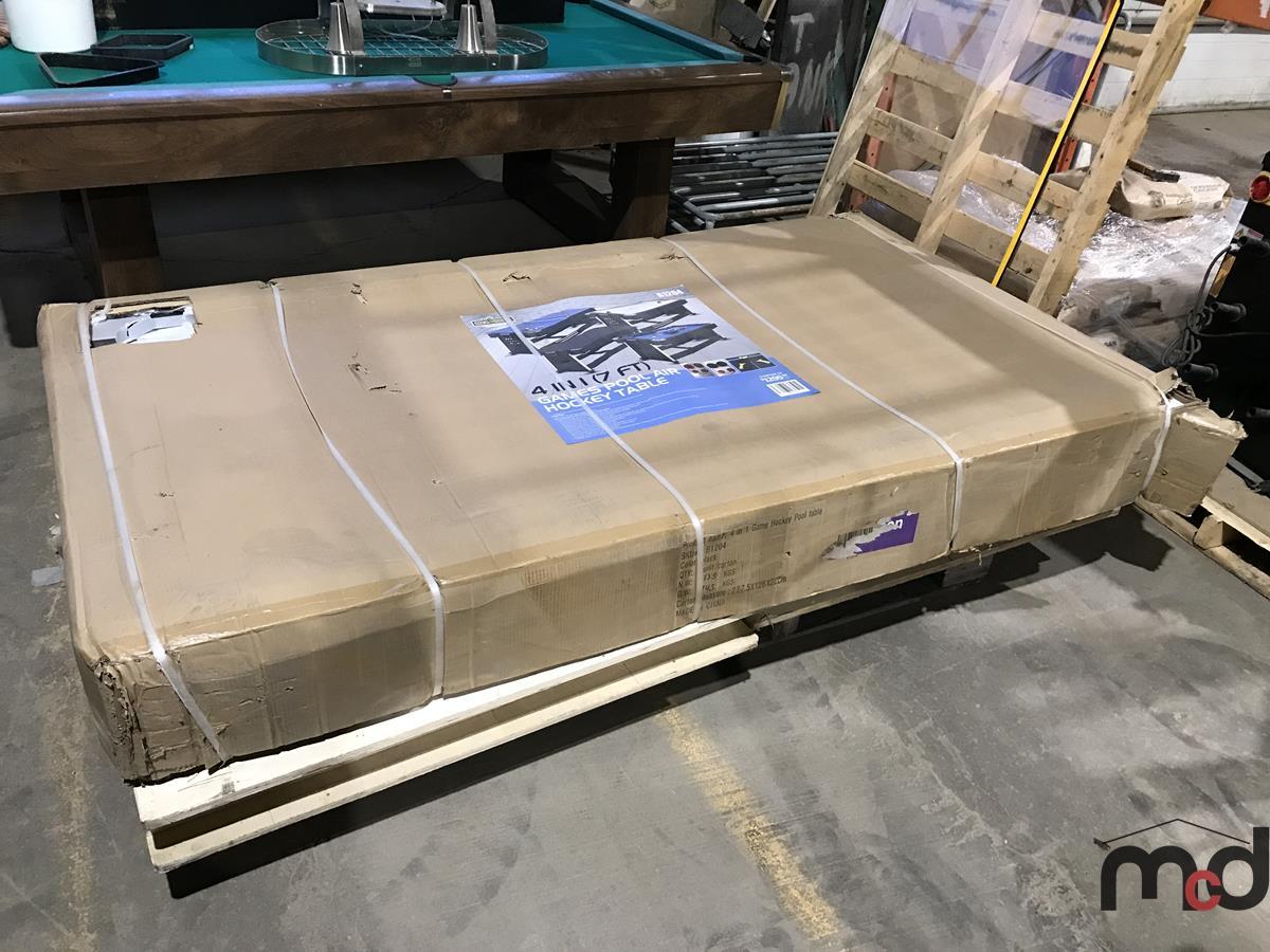 Unused 4-in-1 Games Pool Air Hockey Table (Damaged)