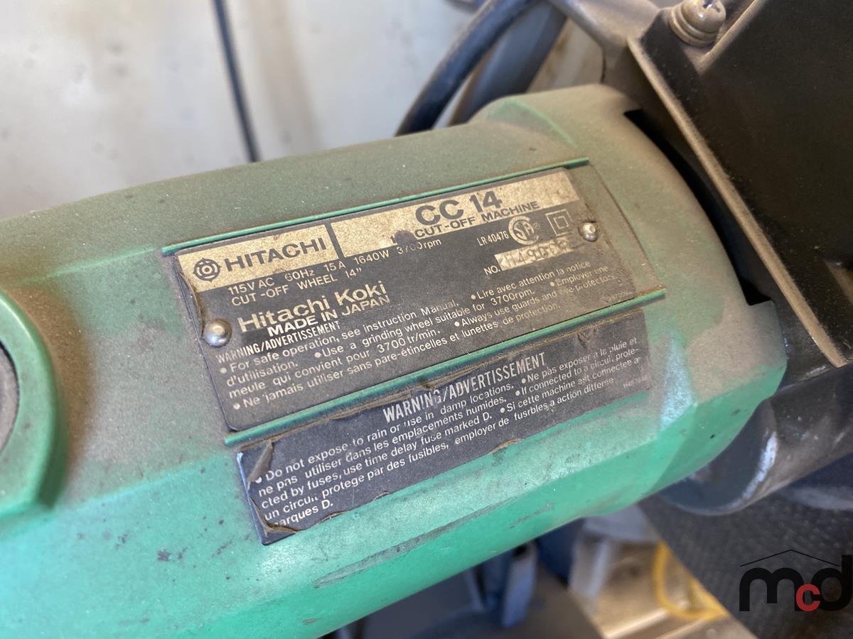 Hitachi Cutoff Saw w/ Stand & Roller