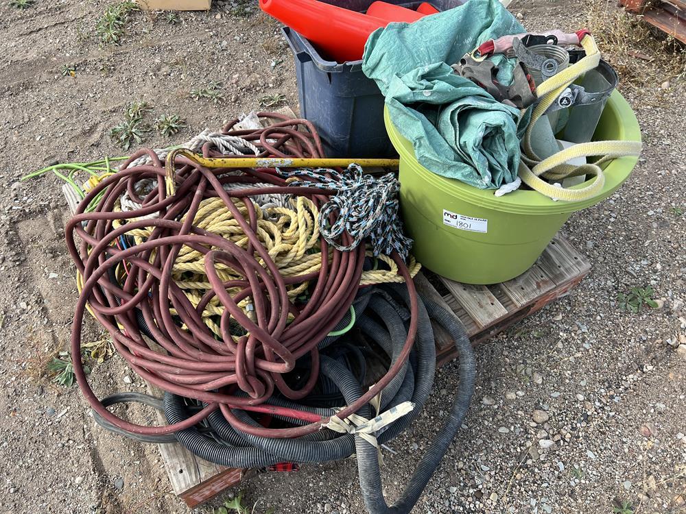 Rope, Hose, Pylons, Crow Bars, Face Shield, Tubs and More