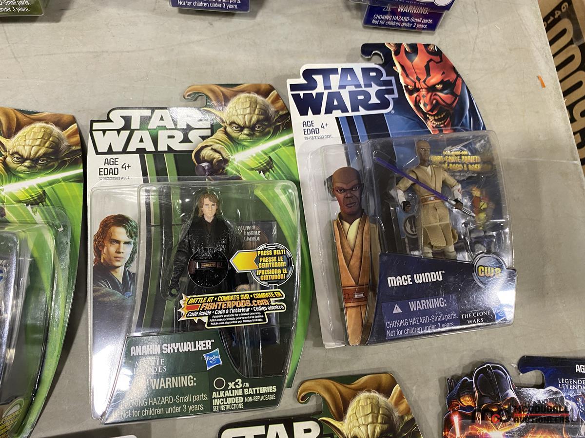 Box of Star Wars Misc. Action Figures & Other Star Wars Stuff
