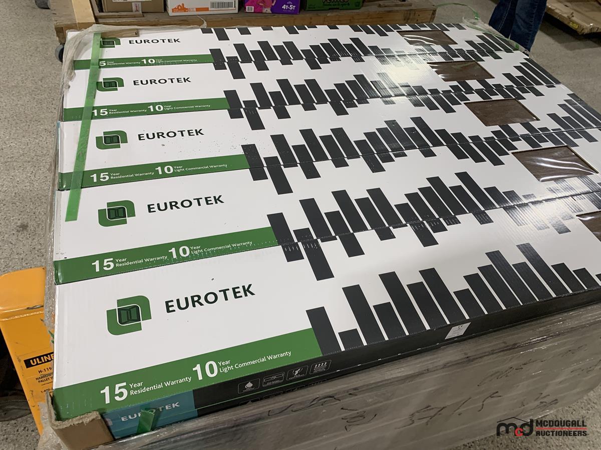 (55) Boxes of Eurotek Click Vinyl SPC Flooring 18.91 sq./ft Per Box