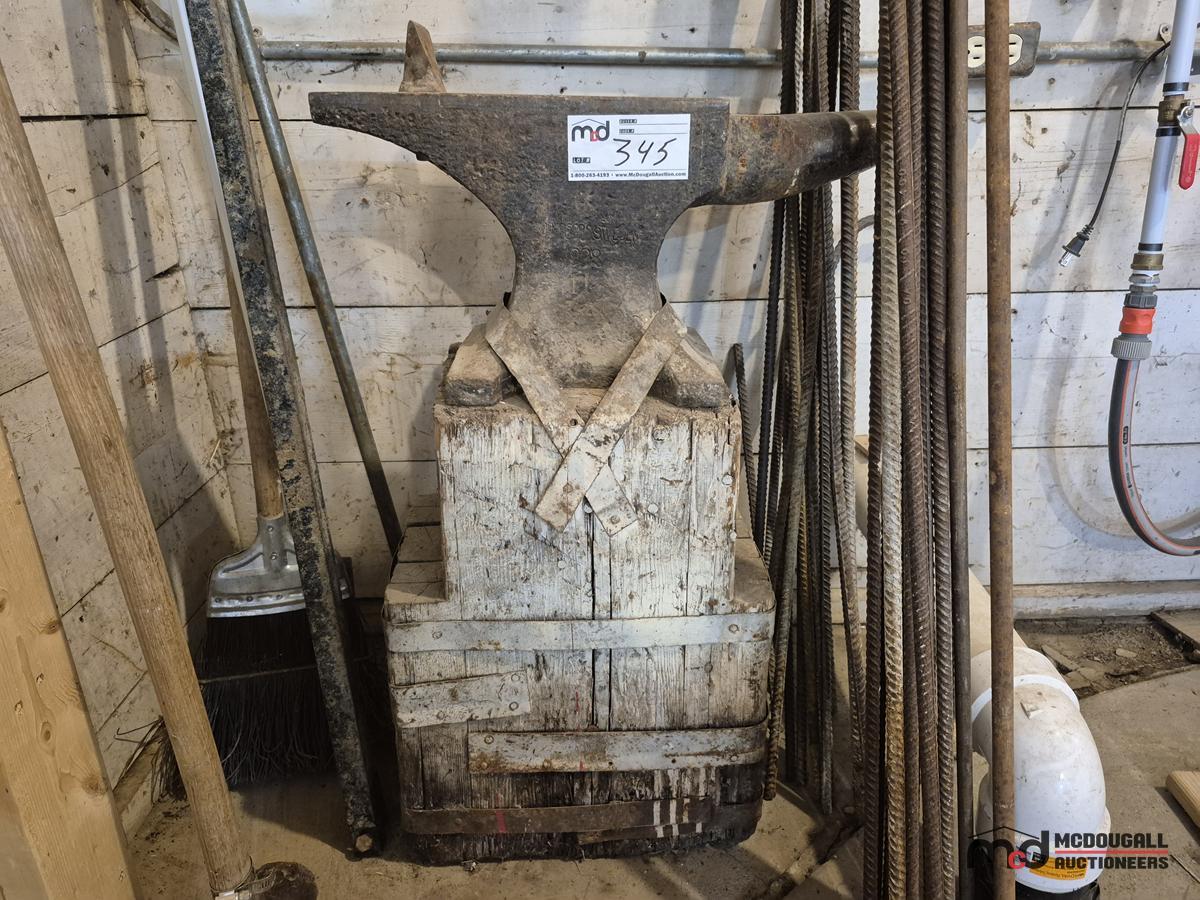 Sweden Anvil on Blocks and Assorted Rebar